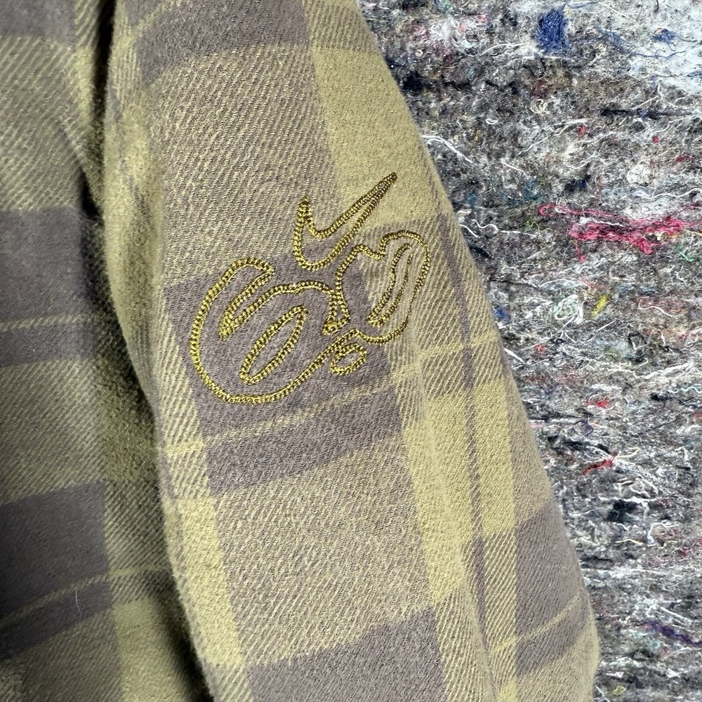 Nike 6.0‎ Hooded Jacket Women XL Green Plaid Sherpa Collar Quilted Lining - Picture 3 of 15